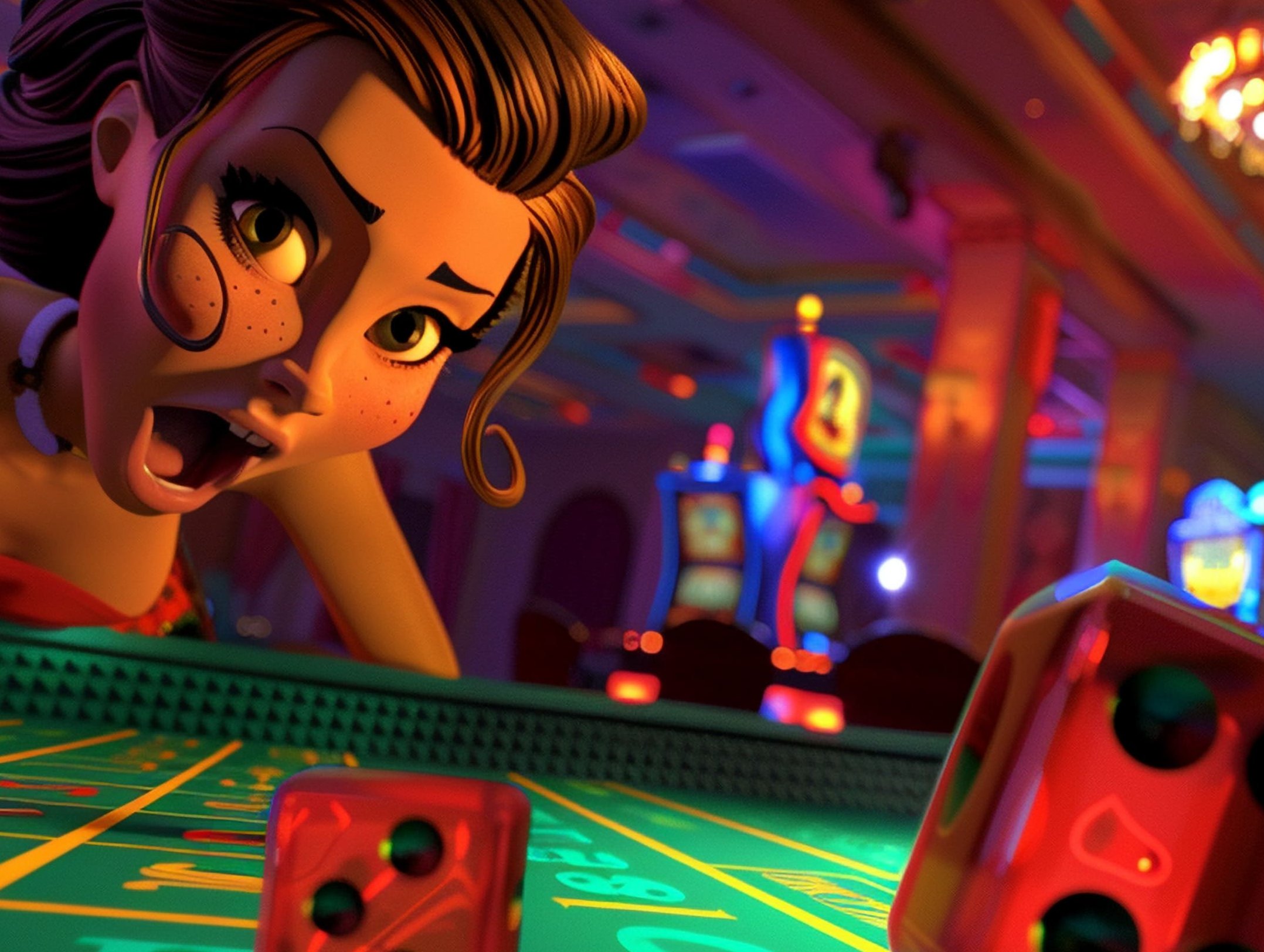 Player enjoying a fun reel-style game